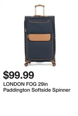 Marshalls LONDON FOG 29in Paddington Softside Spinner offer