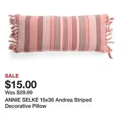 Marshalls ANNIE SELKE 15x36 Andrea Striped Decorative Pillow offer