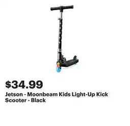 Best Buy Jetson - Moonbeam Kids Light-Up Kick Scooter - Black offer