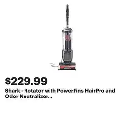 Best Buy Shark - Rotator with PowerFins HairPro and Odor Neutralizer Technology Upright Vacuum - Charcoal offer