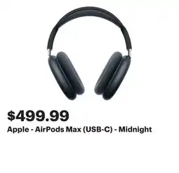 Best Buy Apple - AirPods Max (USB-C) - Midnight offer