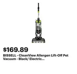 Best Buy BISSELL - CleanView Allergen Lift-Off Pet Vacuum - Black/ Electric Green offer