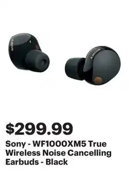 Best Buy Sony - WF1000XM5 True Wireless Noise Cancelling Earbuds - Black offer