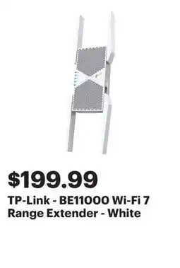 Best Buy TP-Link - BE11000 Wi-Fi 7 Range Extender - White offer