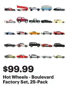 Best Buy Hot Wheels - Boulevard Factory Set, 25-Pack offer