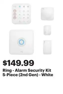 Best Buy Ring - Alarm Security Kit 5-Piece (2nd Gen) - White offer