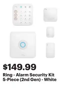 Best Buy Ring - Alarm Security Kit 5-Piece (2nd Gen) - White offer