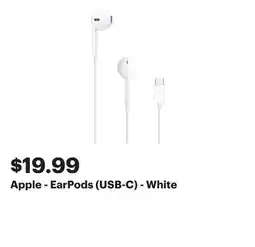 Best Buy Apple - EarPods (USB-C) - White offer