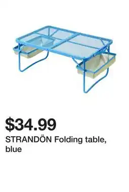 Ikea STRANDÖN Folding table, blue offer