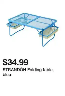 Ikea STRANDÖN Folding table, blue offer