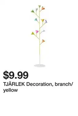 Ikea TJÄRLEK Decoration, branch/yellow offer