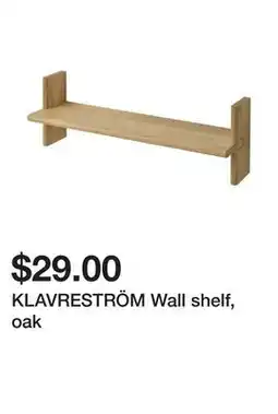 Ikea KLAVRESTRÖM Wall shelf, oak offer