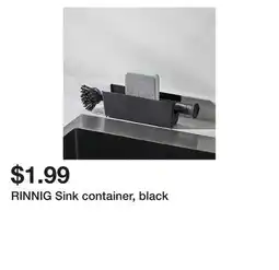 Ikea RINNIG Sink container, black offer