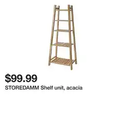 Ikea STOREDAMM Shelf unit, acacia offer