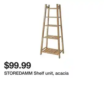 Ikea STOREDAMM Shelf unit, acacia offer