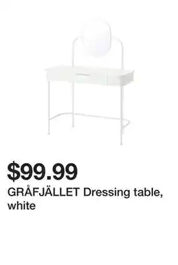 Ikea GRÅFJÄLLET Dressing table, white offer