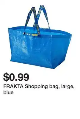 Ikea FRAKTA Shopping bag, large, blue offer