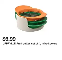 Ikea UPPFYLLD Fruit cutter, set of 4, mixed colors offer