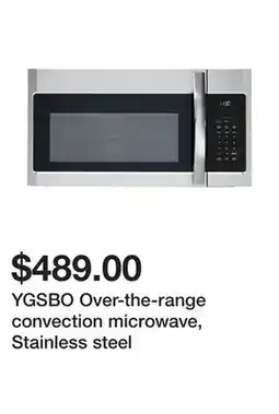 Ikea YGSBO Over-the-range convection microwave, Stainless steel offer