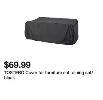 Ikea TOSTERÖ Cover for furniture set, dining set/black offer