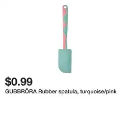 Ikea GUBBRÖRA Rubber spatula, turquoise/pink offer