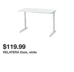 Ikea RELATERA Desk, white offer