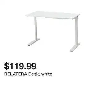 Ikea RELATERA Desk, white offer