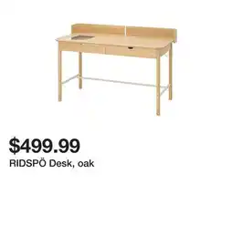 Ikea RIDSPÖ Desk, oak offer