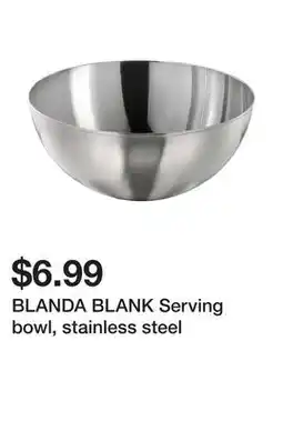 Ikea BLANDA BLANK Serving bowl, stainless steel offer