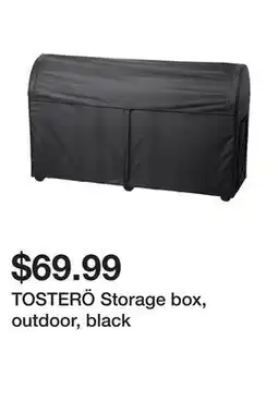 Ikea TOSTERÖ Storage box, outdoor, black offer