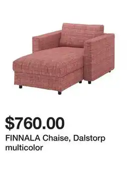 Ikea FINNALA Chaise, Dalstorp multicolor offer