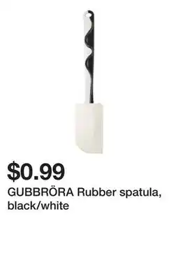 Ikea GUBBRÖRA Rubber spatula, black/white offer