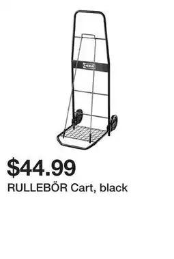 Ikea RULLEBÖR Cart, black offer