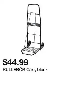 Ikea RULLEBÖR Cart, black offer