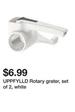 Ikea UPPFYLLD Rotary grater, set of 2, white offer