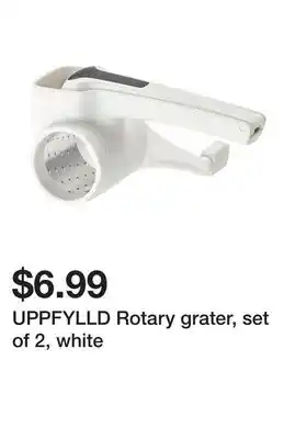 Ikea UPPFYLLD Rotary grater, set of 2, white offer