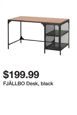 Ikea FJÄLLBO Desk, black offer