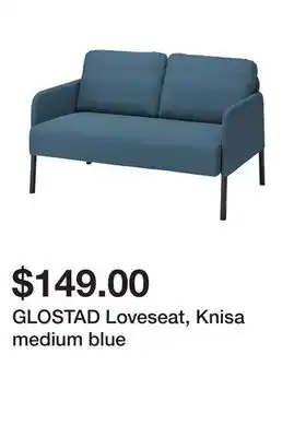 Ikea GLOSTAD Loveseat, Knisa medium blue offer