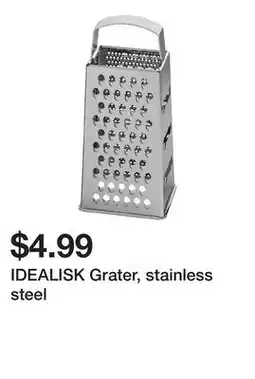 Ikea IDEALISK Grater, stainless steel offer