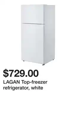 Ikea LAGAN Top-freezer refrigerator, white offer