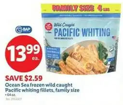 Lidl Ocean Sea frozen wild caught Pacific whiting fillets, family size offer