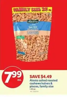 Lidl Alesto salted roasted cashews halves & pieces, family size offer