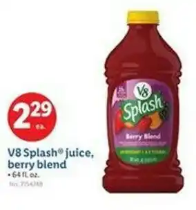 Lidl V8 Splash juice, berry blend offer