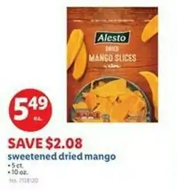 Lidl sweetened dried mango offer