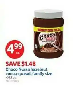 Lidl Choco Nussa hazelnut cocoa spread, family size offer