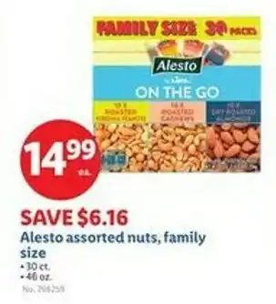 Lidl Alesto assorted nuts, family size offer