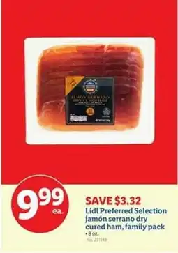 Lidl Lidl Preferred Selection jamón serrano dry cured ham, family pack offer