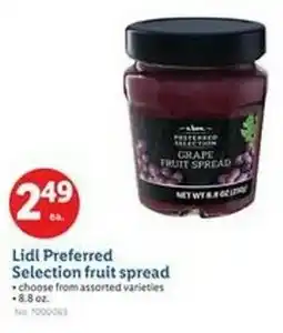 Lidl Lidl Preferred Selection fruit spread offer