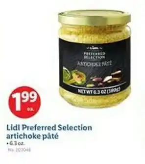 Lidl Lidl Preferred Selection artichoke pâté offer