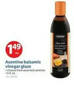 Lidl Acentino balsamic vinegar glaze offer